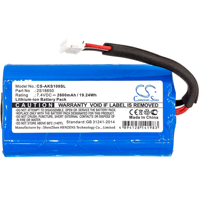 CS-AKS100SL : Battery for Anker SoundCore Boost - Replaces Anker 2S18650