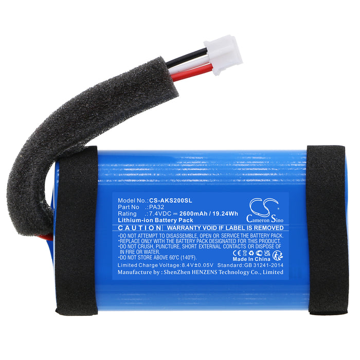 CS-AKS200SL : Battery for Anker Soundcore Flare 1, Soundcore Flare 2, A3161 and others - Replaces Anker PA32