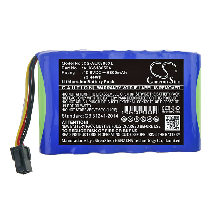 CS-ALK800XL : Battery for Eloik ALK-80, ALK-88, ALK-88A and others - Replaces Eloik ALK-618650A