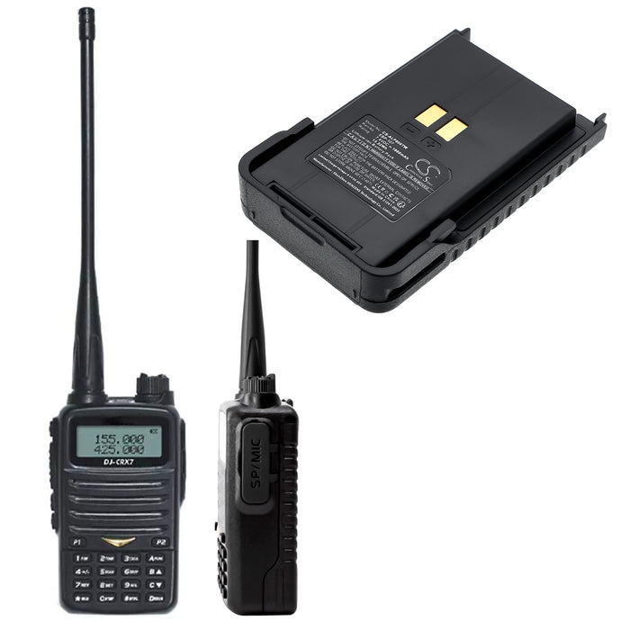 CS-ALP600TW : 7.4v 1800mAh Li-ION battery, replaces ALINCO EBP-107