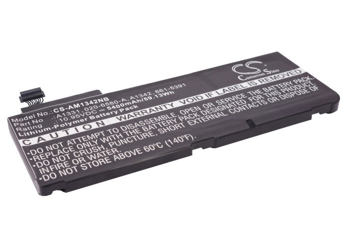 CS-AM1342NB : Battery for Apple MacBook 13", MacBook Unibody 13", MacBook Pro 15" and others - Replaces Apple A1331, A1342, 661-5391 and others