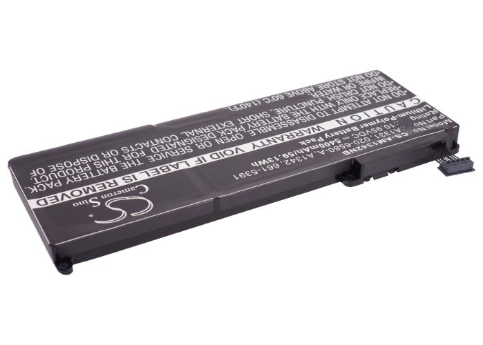 CS-AM1342NB : Battery for Apple MacBook 13", MacBook Unibody 13", MacBook Pro 15" and others - Replaces Apple A1331, A1342, 661-5391 and others