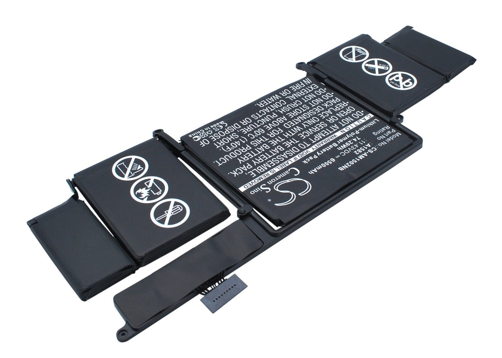 CS-AM1502NB : Battery for Apple Macbook Pro 13" 2015 Retina, MF841LL/A, MF839LL/A and others - Replaces Apple A1582, 020-00009