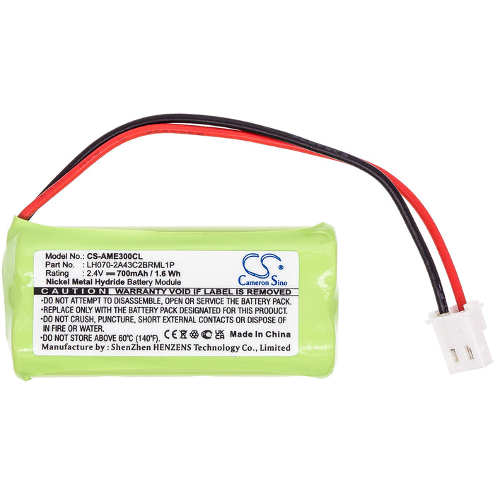 CS-AME300CL : 2.4v NiMH battery for Cordless phones & Baby Monitors, replaces BT266342, BT166342, BT183342 etc.