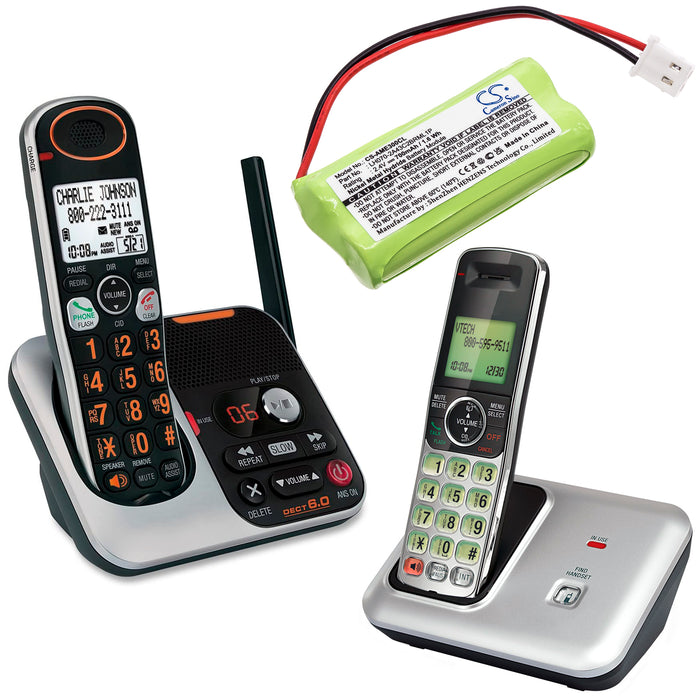 CS-AME300CL : 2.4v NiMH battery for Cordless phones & Baby Monitors, replaces BT266342, BT166342, BT183342 etc.