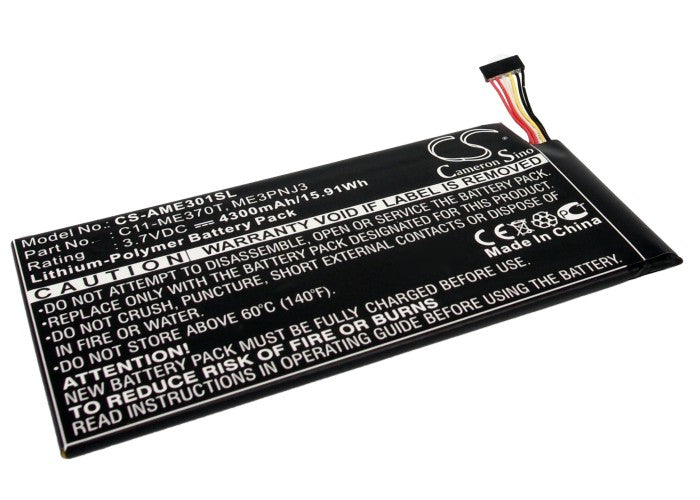 CS-AME301SL : Battery for Google Nexus 7, Nexus 7 8GB, Nexus 7 16GB and others - Replaces Google C11-ME370T, ME3PNJ3, 0B200-00120100M-A1A1A-219-17QE