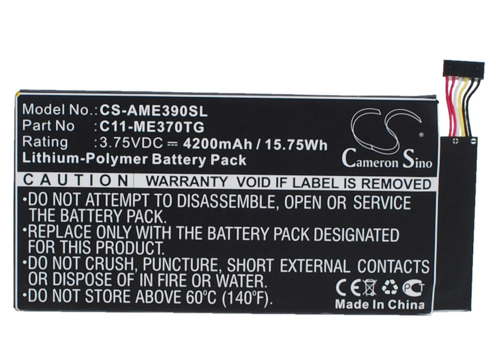 CS-AME390SL : Battery for Asus ME370TG - Replaces Asus C11-ME370TG