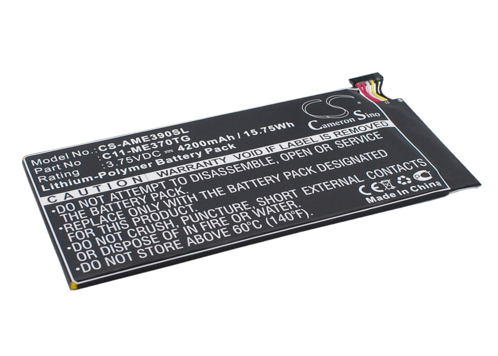 CS-AME390SL : Battery for Asus ME370TG - Replaces Asus C11-ME370TG