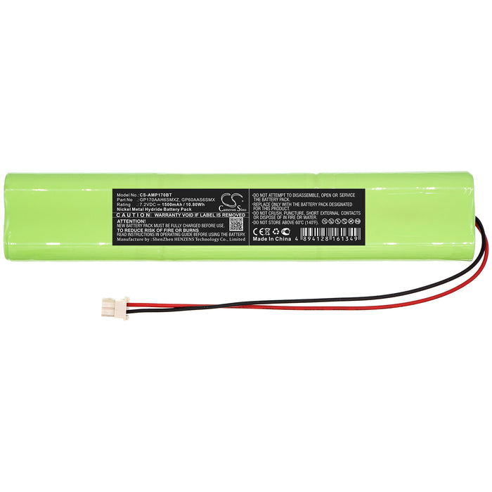 CS-AMP170BT : Battery for AEM ARDENT alarm panel - Replaces AEM GP170AAH6SMXZ, GP60AAS6SMX