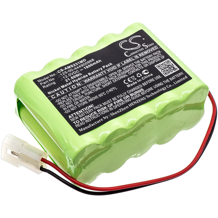 CS-AMS231MD : Battery for Alaris Medicalsystems Infusion pump 531, Infusion Pump 231 - Replaces Alaris Medicalsystems 125-00-444900968