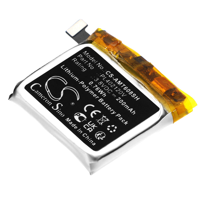 CS-AMT608SH : Battery for Amazfit Bip, A1608 - Replaces Amazfit PL402120V