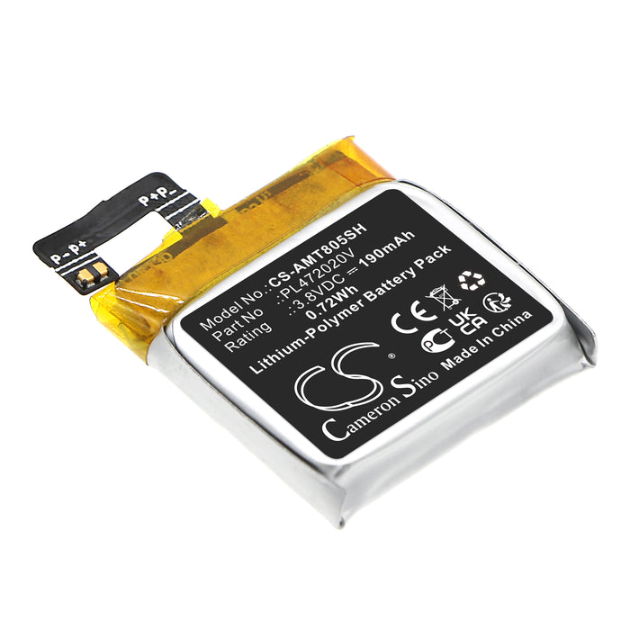 CS-AMT805SH : Battery for Amazfit A1805 - Replaces Amazfit PL472020V