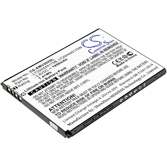 CS-AMU202SL : Battery for AT&T Maestro, U202AA - Replaces AT&T LT20H445170B, LT20H445170W