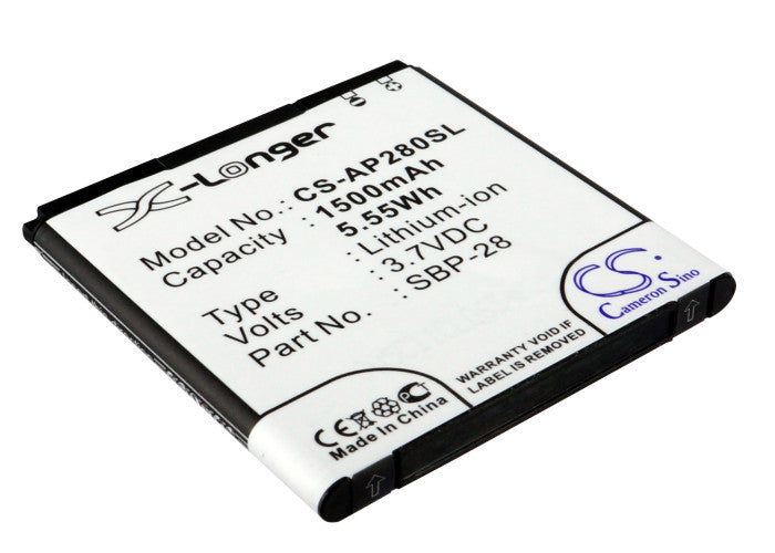 CS-AP280SL : Battery for Asus PadFone, A66, T20 - Replaces Asus SBP-28, 0B110-00150000