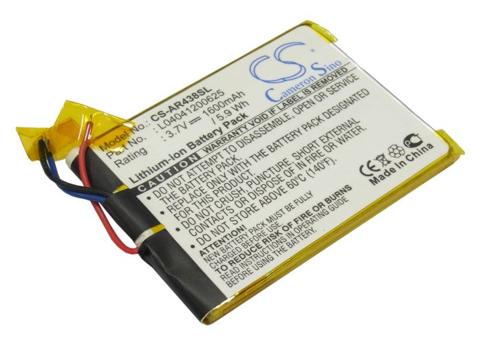 CS-AR438SL : Battery for Archos 43 Internet Tablet, A43IT, A43IT 8GB and others - Replaces Archos L04041200625