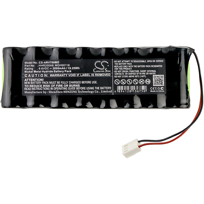 CS-ARV700MD : Battery for Arcomed AG SP6000 syringe, Volumed μVP7000 Chroma volumetric pump, Volumed VP7000 and others - Replaces Arcomed AG HHR200A9, MGH00116