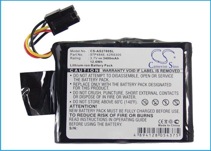 CS-AS2780SL : Battery for IBM 2780, 5580, 5708 and others - Replaces IBM 97P4846, 42R8305, CGA-E212AAT and others