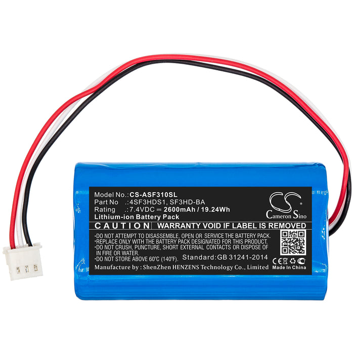 CS-ASF310SL : Battery for ALPSAT Satfinder Spare Part 3HD - Replaces ALPSAT 4SF3HDS1, SF3HD-BA