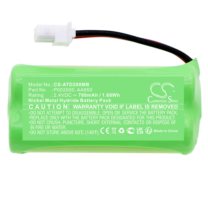 CS-ATD200MB : Battery for Alecto DBX-20 - Replaces Alecto P002000, AA850