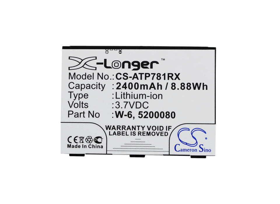 CS-ATP781RX : Battery for NETGEAR Around Town 4G LTE, AC778AT-100NAS - Replaces AT&T W-6, 5200080