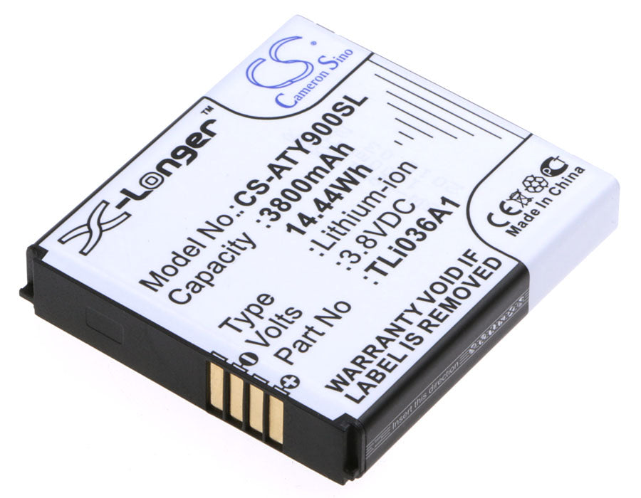 CS-ATY900SL : Battery for Alcatel One Touch Link Y900, Y900NB, One Touch Link 4G+ and others - Replaces Alcatel TLi036A1