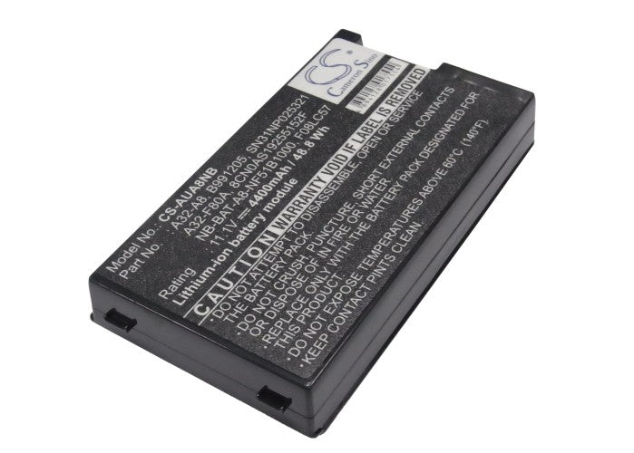 CS-AUA8NB : Battery for Asus F8Sn, F8, A8000Ja and others - Replaces Asus A32-A8, L3TP, B991205 and others