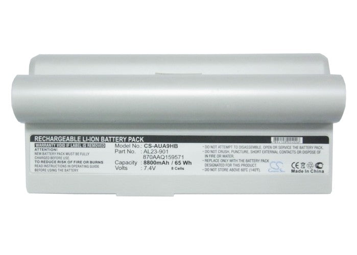 CS-AUA9HB : Battery for Asus Eee PC 901, Eee PC 904, Eee PC 904HD and others - Replaces Asus AL23-901, 870AAQ159571, AL24-1000 and others