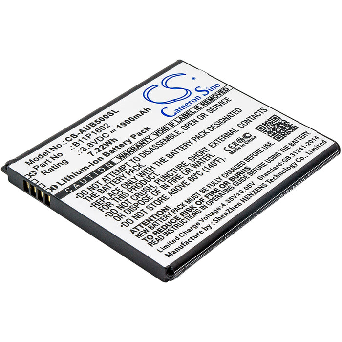 CS-AUB500SL : Battery for Asus ZenFone Go 5.0, ZB500KL, X00A and others - Replaces Asus 0B200-02170000, B11P1602 ( 1ICP5/57/61 )