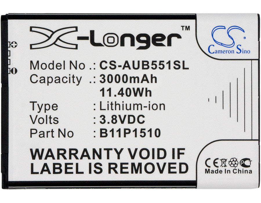 CS-AUB551SL : Battery for ASUS Zenfone Go TV, X013DB - Replaces ASUS B11P1510, B11Bj9c