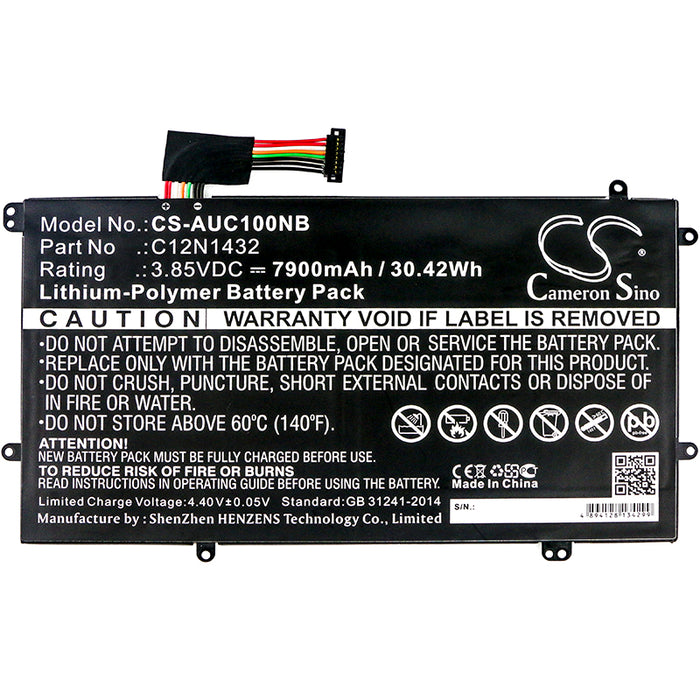 CS-AUC100NB : Battery for Asus Chromebook Flip C100, C100PA, C100PA-DB02 and others - Replaces Asus C12N1432, 0B200-01550000M, 0B200-01550000