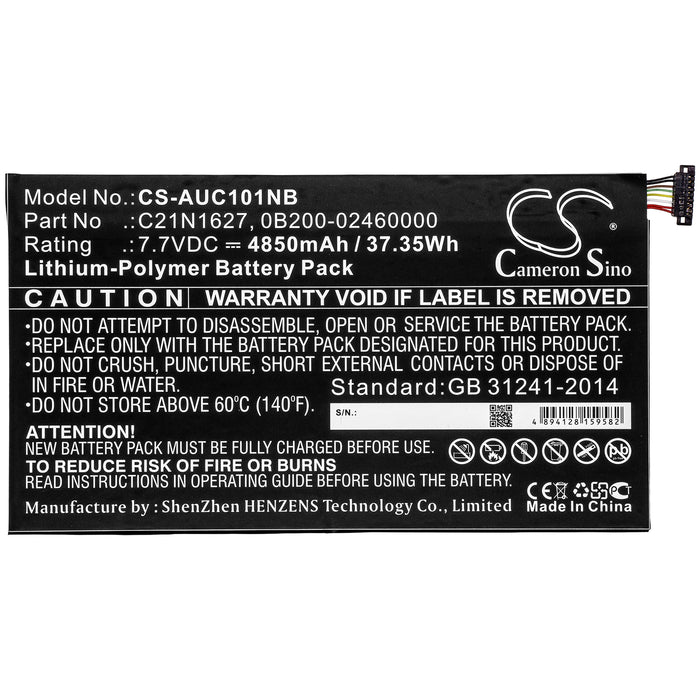 CS-AUC101NB : Battery for Asus Chromebook Flip C101PA-DS04, C101PA, Chromebook Flip C101PA-DB02 and others - Replaces Asus C21N1627, 0B200-02460000