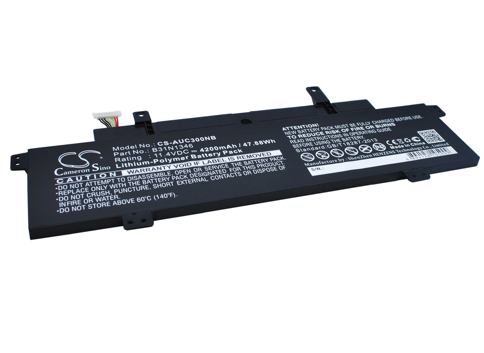 CS-AUC300NB : Battery for Asus Chromebook C300, Chromebook C300M, Chromebook C300MA and others - Replaces Asus B31N1346, 0B200-01010000