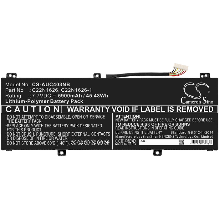 CS-AUC403NB : Battery for Asus Chromebook C403NA-FQ0004, Chromebook Flip C213NA-BW0034, Chromebook C403NA-FQ0005 and others - Replaces Asus C22N1626, 0B200-02440100, 0B200-03320000 and others