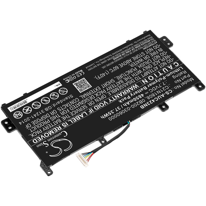 CS-AUC423NB : Battery for Asus C423NA-DH02, C423NA-BV0054, C523NA-0021AN4200 and others - Replaces Asus C21N1808, 0B200-03060000, 0B200-03130000