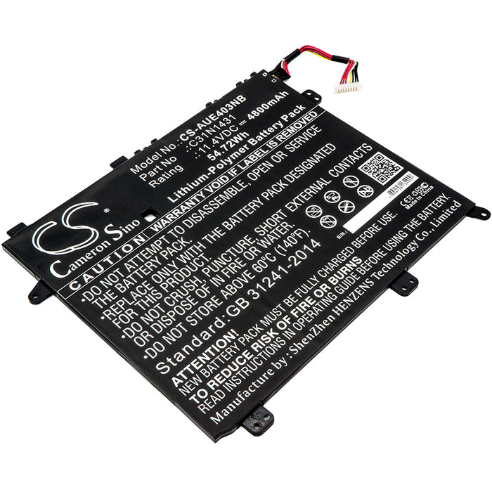 CS-AUE403NB : Battery for Asus Eee Book E403SA, Eee PC E403SA, VivoBook E403NA and others - Replaces Asus C31N1431, 0B200-01600000, 0B200-01600200 and others