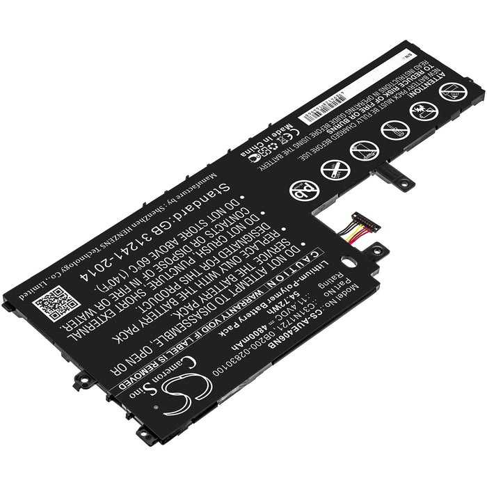 CS-AUE406NB : Battery for Asus E406MA-1C, E406MA-EB199TS, E406MA-BV199TS and others - Replaces Asus C31N1721, 0B200-02830100