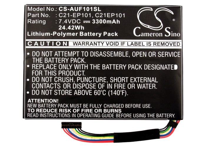CS-AUF101SL : Battery for Asus Eee Transformer TF101, Eee Pad Transformer TR101 prefix, Eee Pad Transformer TF101 prefix Mobile Docking and others - Replaces Asus C21-EP101, C21EP101, C22-EP101