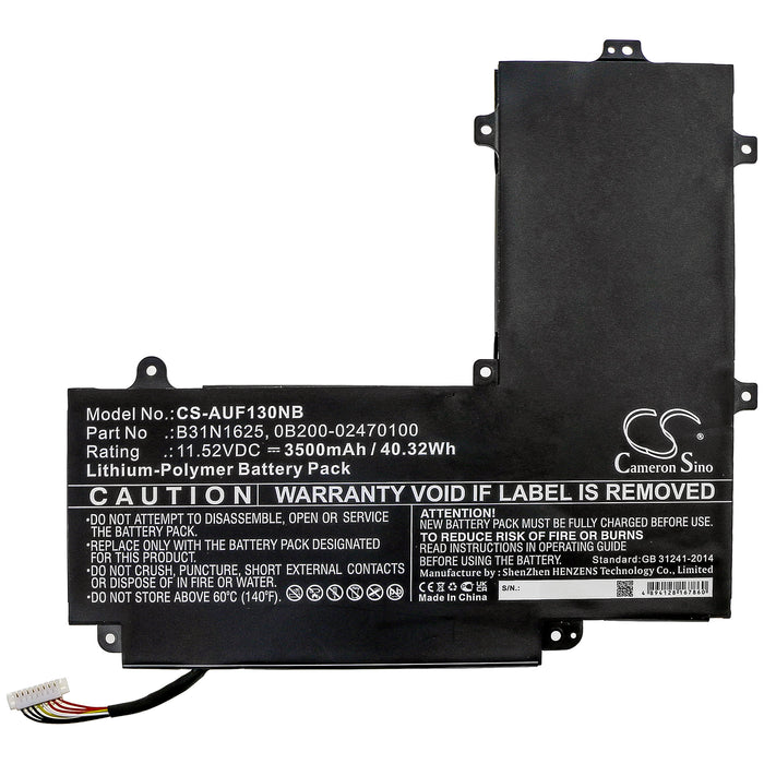 CS-AUF130NB : Battery for Asus VivoBook Flip 12 TP203NAH-BP054T, TP203NAH-BP094T, TP203MAH-1G and others - Replaces Asus B31N1625, 0B200-02470100