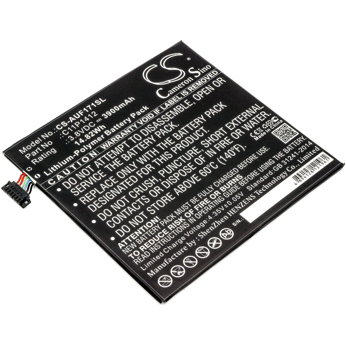 CS-AUF171SL : Battery for Asus Fonepad 7 FE171MG, FE175CG, FE170CG and others - Replaces Asus C11P1412, 0B200-01260000, C11P1412 (1ICP3/99/100)