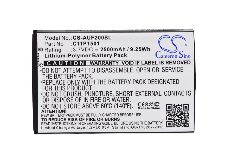 CS-AUF200SL : Battery for Asus ZenFone 2, ZenFone 2 Dual SIM, ZE500CL and others - Replaces Asus C11P1501, 0B200-01770200