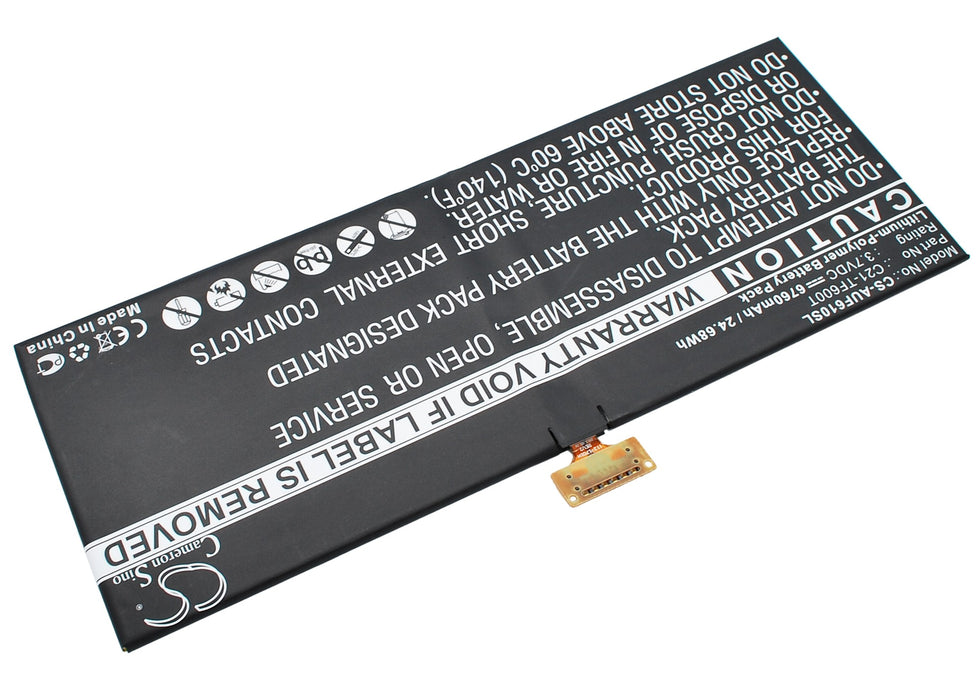 CS-AUF610SL : Battery for Asus VivoTab TF600TL - Replaces Asus C21-TF600T