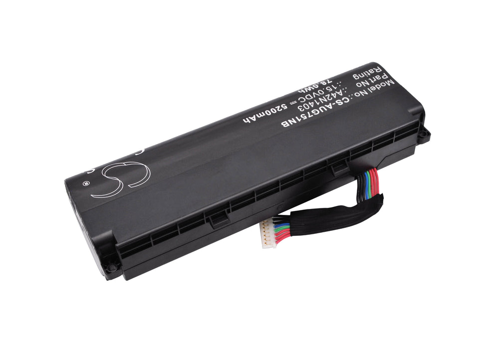 CS-AUG751NB : Battery for Asus G751J, G751JM, ROG GFX71JY and others - Replaces Asus A42N1403, A42LM93, A42LM9H and others