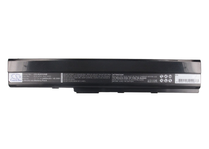 CS-AUK52NB : Battery for Asus K52, K52f, K52jr and others - Replaces Asus A32-K52, A42-K52, 70-NXM1B2200Z and others