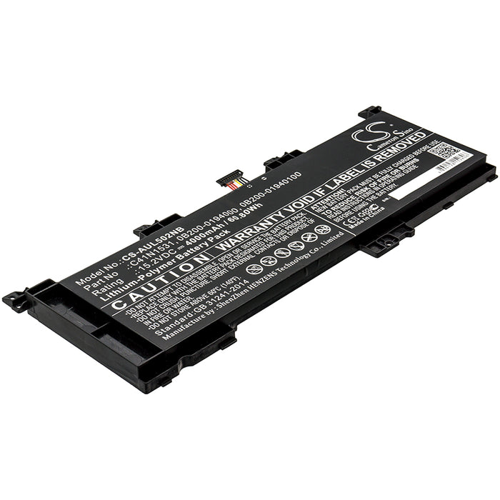 CS-AUL502NB : Battery for Asus GL502VS-GZ422T, GL502VS-FY255T, GL502VY-FY040T and others - Replaces Asus C41N1531, 0B200-0194000, 0B200-01940100