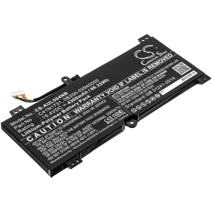 CS-AUL504NB : Battery for Asus ROG SCAR II GL504GW-ES043T, ROG Strix GL504GS-ES019T, G715GW-EV039T and others - Replaces Asus C41N1731, 0B200-02940000