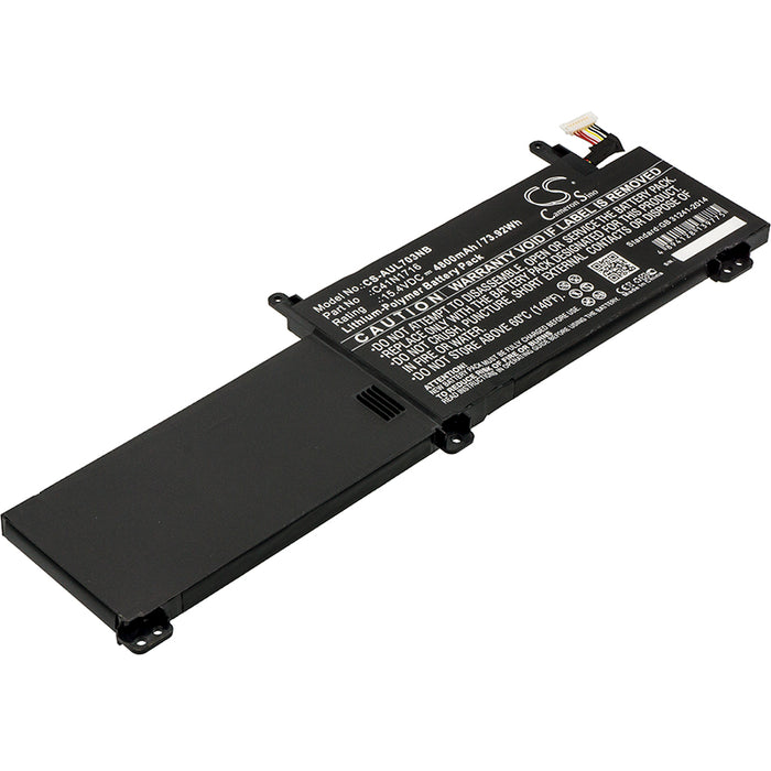 CS-AUL703NB : Battery for Asus ROG Strix GL703GM Scar Edition, ROG Strix GL703GM, GL703GM and others - Replaces Asus C41N1716, 0B200-02770000, C41PqPH and others