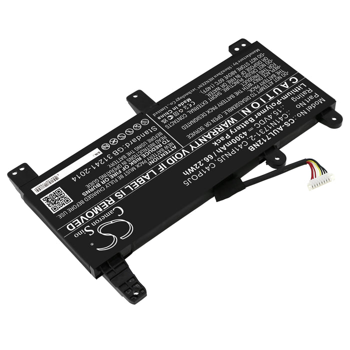 CS-AUL712NB : Battery for Asus ROG Strix G17 G712LW-EV251T, ROG Strix G G731GU-EV002, ROG Strix G17 G712LU-EV057T and others - Replaces Asus 0B200-02940000, 0B200-02990000, 0B200-03400200 and others