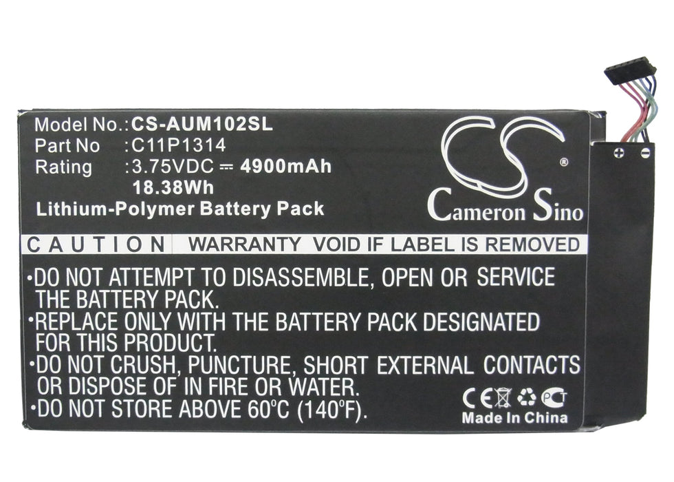 CS-AUM102SL : Battery for Asus Memo Pad Me102, Memo Pad Me102a, K00F and others - Replaces Asus C11P1314