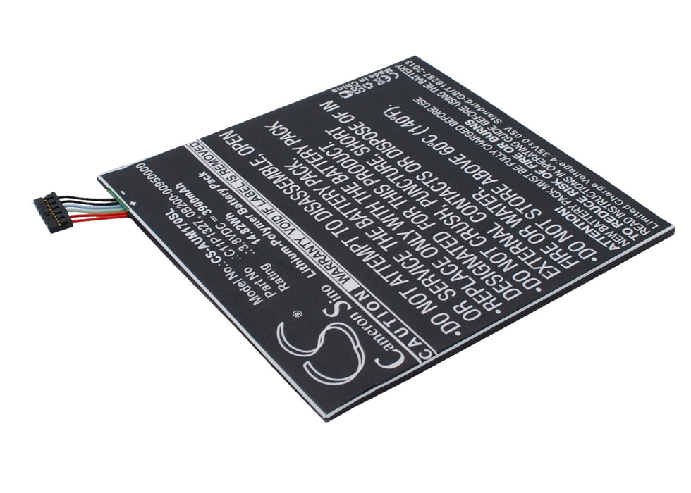 CS-AUM170SL : Battery for Asus MeMO Pad ME170C, ME170C, Fonepad 7" Dual Sim phablet and others - Replaces Asus C11P1327, 0B200-00950000