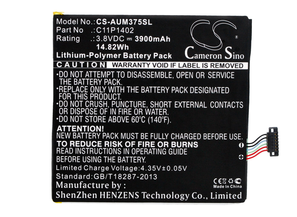 CS-AUM375SL : Battery for Asus FE375CG, FE375CXG, Padpone 7 K019 and others - Replaces Asus C11P1402